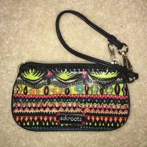 Patterned Sakroots Small Wristlet